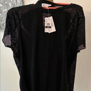 Jessica Simpson 2 Piece Black Lace Blouse Size 3x